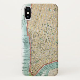 Antike Karte von Lower Manhattan und von Central Case-Mate iPhone Hülle
