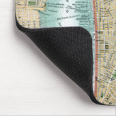 Antike Karte von Lower Manhattan und von Central Mousepad (Ecke)