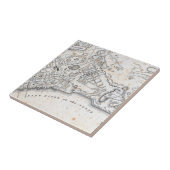 Antike Karte von New York Fliese (Seite)