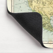 Antike Karte von Nordamerika Mousepad (Ecke)
