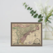 Antike Karte von Nordamerika, restauriert, 1763 (Stehend Vorderseite)