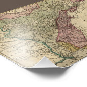 Antike Karte von Nordamerika, restauriert, 1763 Fotodruck (Ecke)