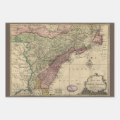 Antike Karte von Nordamerika, restauriert, 1763 Geschenkpapier Set (Vorderseite 3)