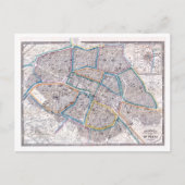 Antike Karte von Paris (Vorderseite)