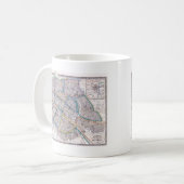 Antike Karte von Paris Kaffeetasse (Vorderseite Links)