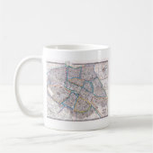 Antike Karte von Paris Kaffeetasse (Links)