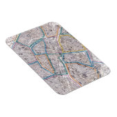Antike Karte von Paris Magnet (Rechte Seite)
