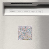 Antike Karte von Paris Magnet (In Situ (Geschirrspüler))