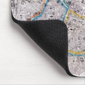 Antike Karte von Paris Mousepad (Ecke)