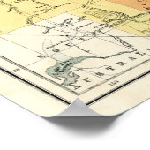 Antike Karte von Queensland Australien Poster (Ecke)