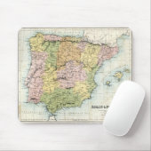 Antike Karte von Spanien und von Portugal Mousepad (Mit Mouse)
