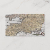 Antike Karte von Südengland, Devon, Cornwall (Rückseite)