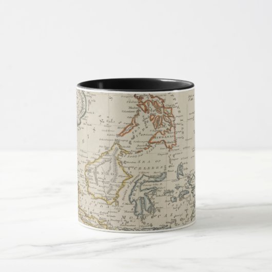 Antike Karte von Südostasien, Tasse/Schale Tasse (Zentrum)