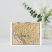 Antike Karte von Washington DC (Stehend Vorderseite)