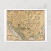 Antike Karte von Washington DC (Vorderseite)