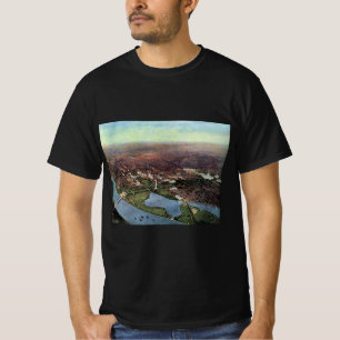 Antike Karte von Washington DC und dem Potomac Riv T-Shirt