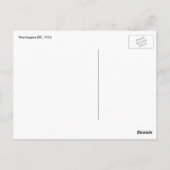 Antike Karte Washington DC und der Potomac River (Rückseite)