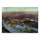 Antike Karte Washington DC und der Potomac River (Vorderseite (Horizontal))