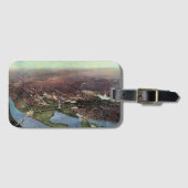Antike Karte Washington DC und der Potomac River Gepäckanhänger (Vorderseite (Horizontal))
