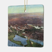 Antike Karte Washington DC und der Potomac River Keramikornament (Links)
