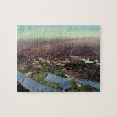 Antike Karte Washington DC und der Potomac River Puzzle (Horizontal)