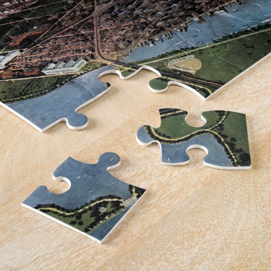 Antike Karte Washington DC und der Potomac River Puzzle (Seite)