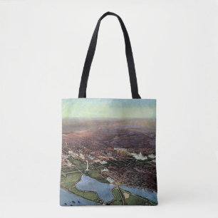 Antike Karte Washington DC und der Potomac River Tasche