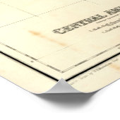 Antike Karte Zentralamerikas Poster (Ecke)