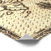 Antike Karte Zentralamerikas Poster (Ecke)