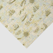 Antike Karten-Seeungeheuer-Schiffs-nautischanker Seidenpapier (Ausschnitt)