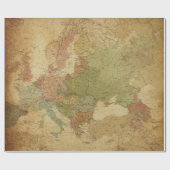 Antike Karten Stil 13 Wrapping Paper Roll Geschenkpapier (Flach)