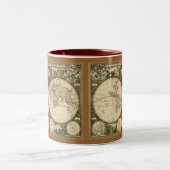 Antike Kartenserie Zweifarbige Tasse (Mittel)