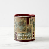 Antike Kartenserie Zweifarbige Tasse (Mittel)