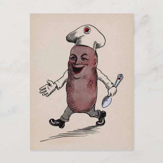 Antike Kartoffel-Postkarte Postkarte (Vorderseite)