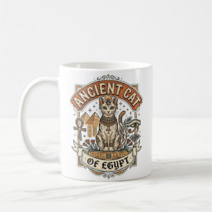 Antike Katze Ägyptens Katze Altes Ägypten Vintage  Kaffeetasse