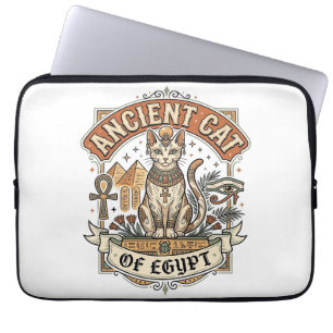 Antike Katze Ägyptens Katze Altes Ägypten Vintage Laptopschutzhülle