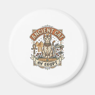 Antike Katze Ägyptens Katze Altes Ägypten Vintage Magnet