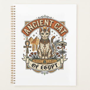 Antike Katze Ägyptens Katze Altes Ägypten Vintage Planer