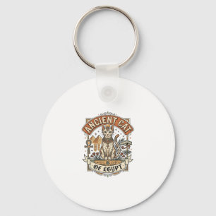 Antike Katze Ägyptens Katze Altes Ägypten Vintage Schlüsselanhänger