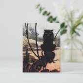 Antike Katzen-Postkarte Postkarte (Stehend Vorderseite)