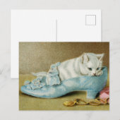 Antike Katzenpostkarte Postkarte (Vorne/Hinten)