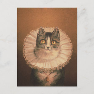 Antike Katzenpostkarte Postkarte