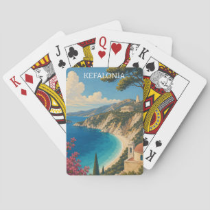 Antike Kefalonia Griechenland Insel Landschaft Spielkarten