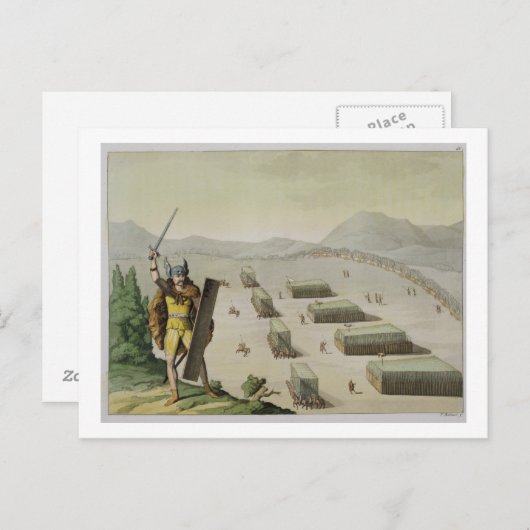 Antike Kelten oder Gallis in Schlacht, c.1800-18 ( Postkarte (Vorne/Hinten)