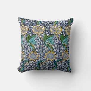 Antike Kennet Floral William Morris Kunst Blau Kissen