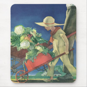 Antike Kinder, Biologischer Gartenbau; Victory Gar Mousepad