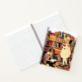 Antike Kinder lesen Bibliotheksbücher Notizbuch (Innenseite)