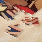 Antike Kinder lesen Bibliotheksbücher Puzzle (Seite)