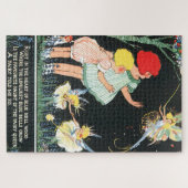 Antike Kinder mit geflügelter Fee Puzzle (Horizontal)