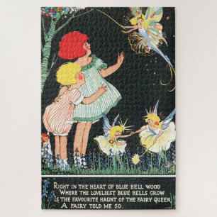 Antike Kinder mit geflügelter Fee Puzzle